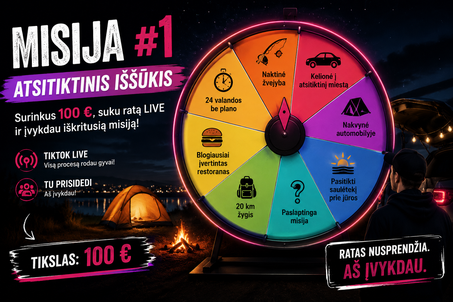 Misija #1 – Atsitiktinis iššūkis
