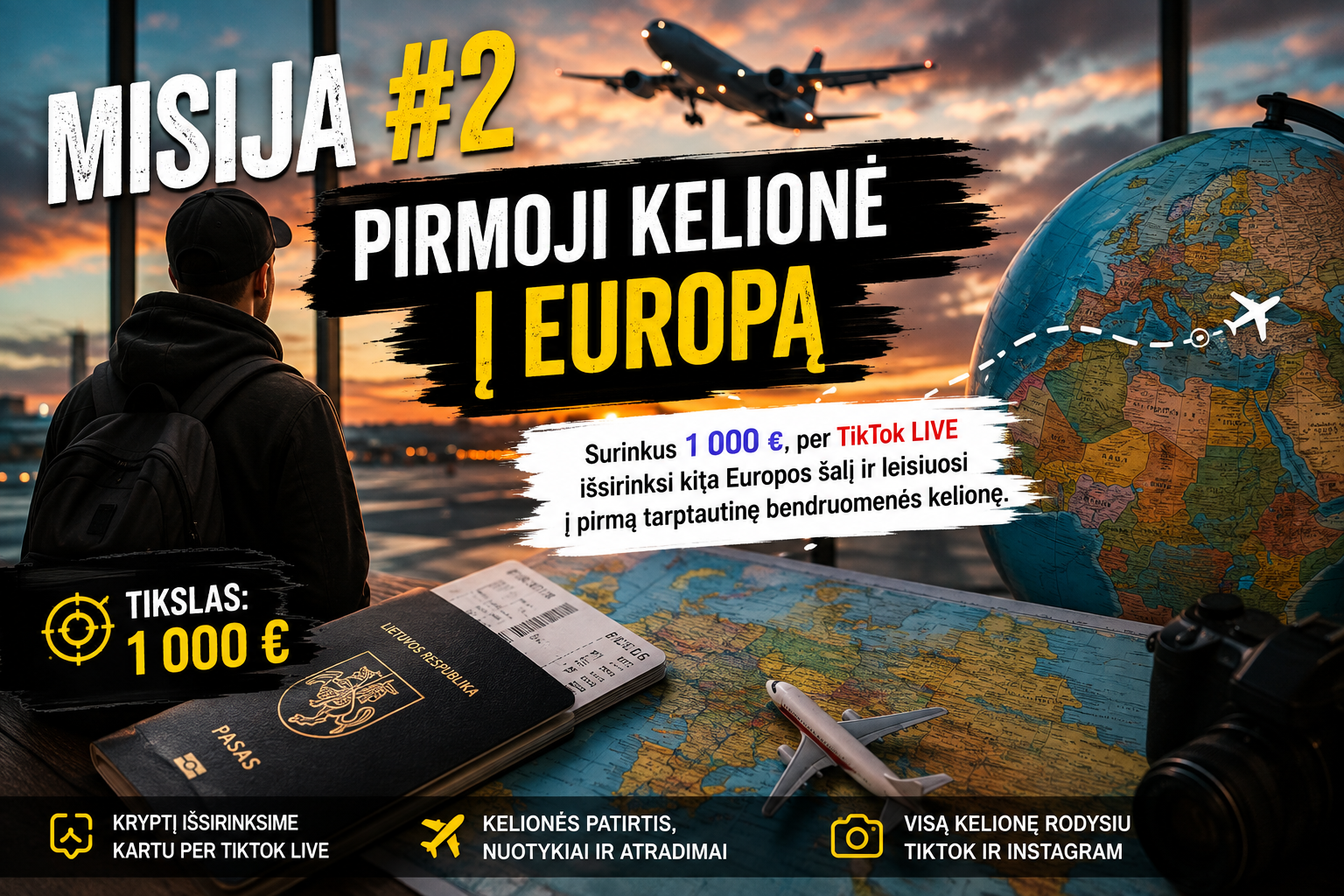 🌍 Misija #2 – Pirmasis Europos nuotykis
